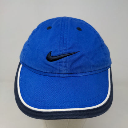 Nike Boy's Strapback Hat Blue Size Toddler Embroidered Swoosh Logo 100% Cotton