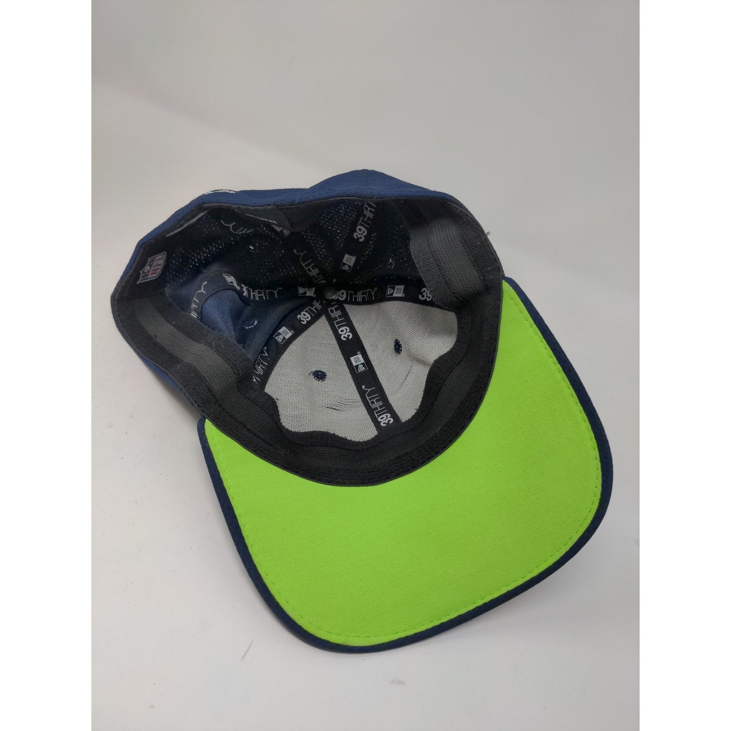 NFL New Era 39Thirty Seattle Seahawks Hat Size M-L Blue Embroidered Logo