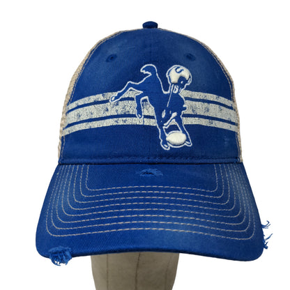 Fanatics Men's Snapback Mesh Back Hat Blue White NFL Pro Line Indianapolis Colts