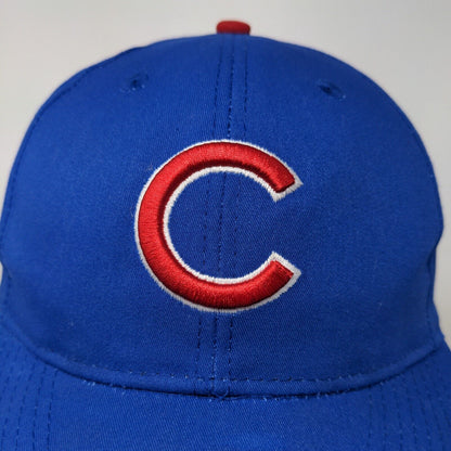 Team MLB Men's Chicago Cubs Strapback Hat Blue OSFM Embroidered Logo