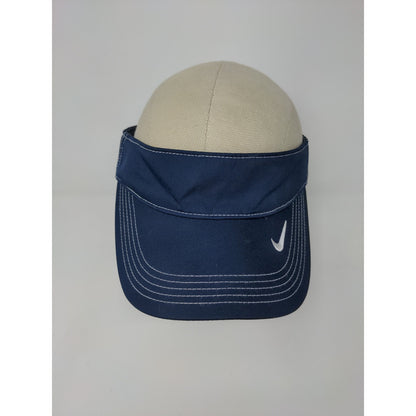 Nike Golf Sun Visor Strapback Blue OSFA White Embroidered Swoosh