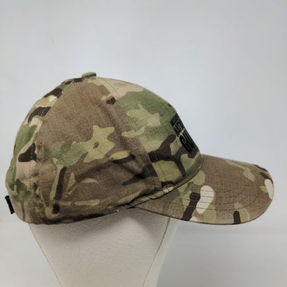 Massachusetts National Guard Men's Strapback Hat Camouflage Adjustable Logo