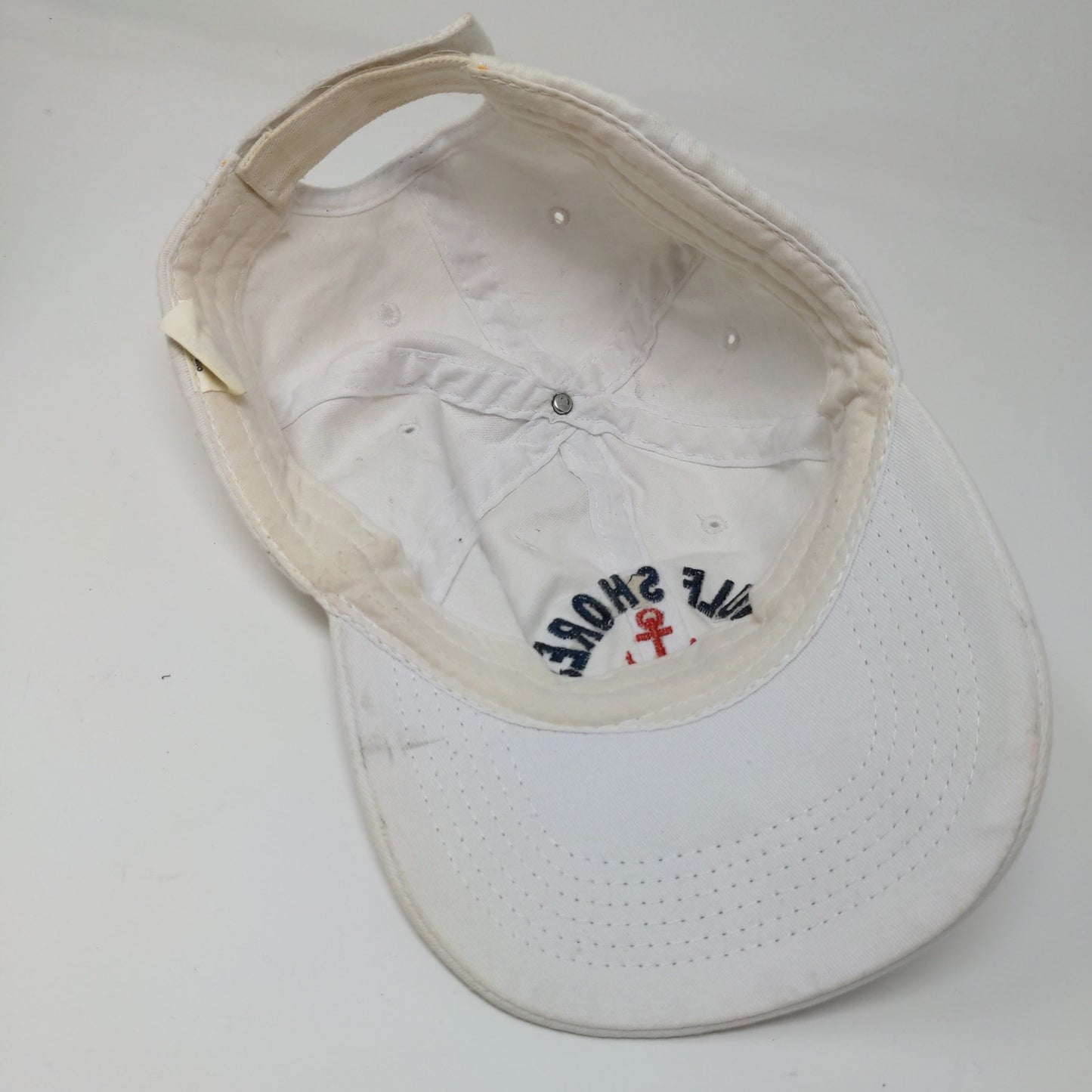 Surf Style Gulf Shores Alabama Strapback Hat White/Cream OSFM Embroidered