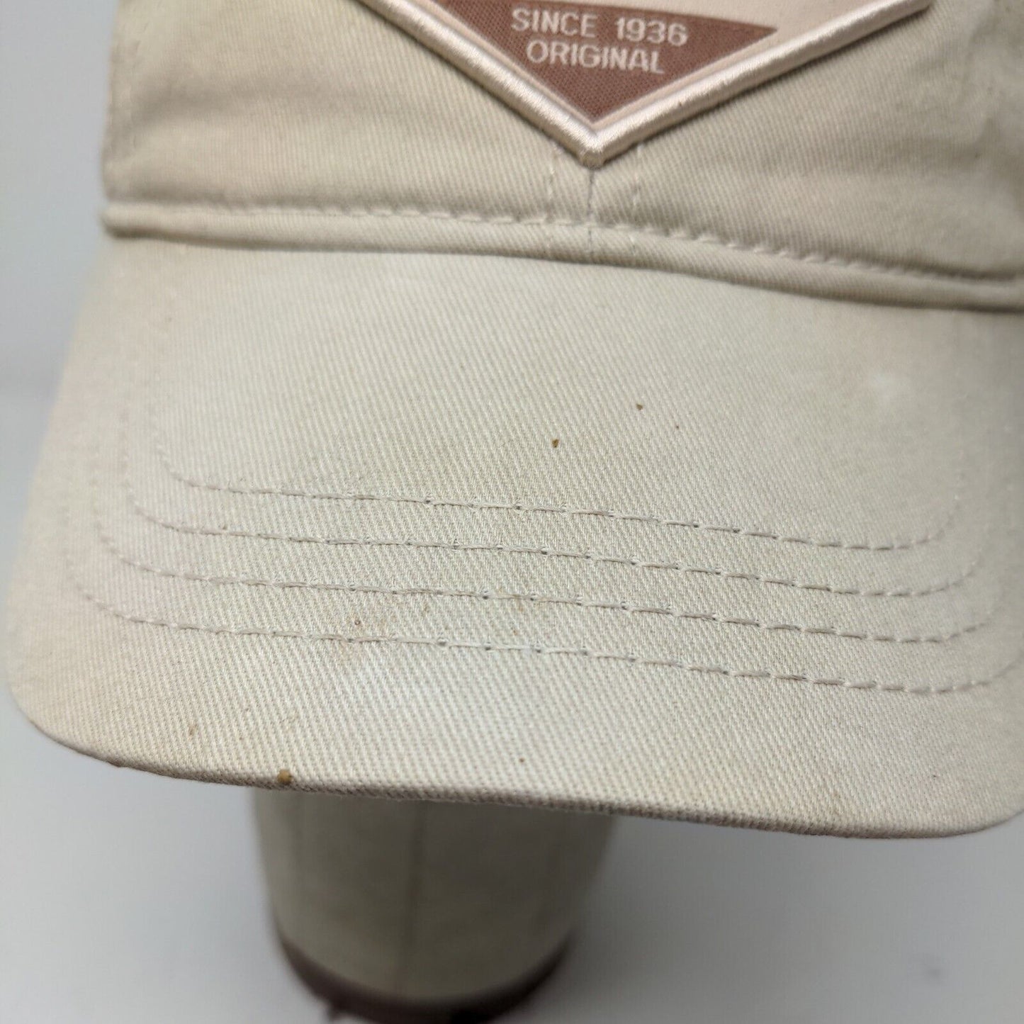 Unbranded Men's Panama City Beach FL Strapback Hat Tan OSFA Embroidered Logo