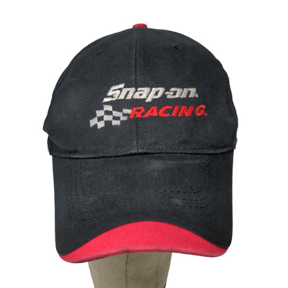 Snap On Racing Hit Wear Black Red Hat Cap Adjustable Embroidered 100 Cotton OSFA