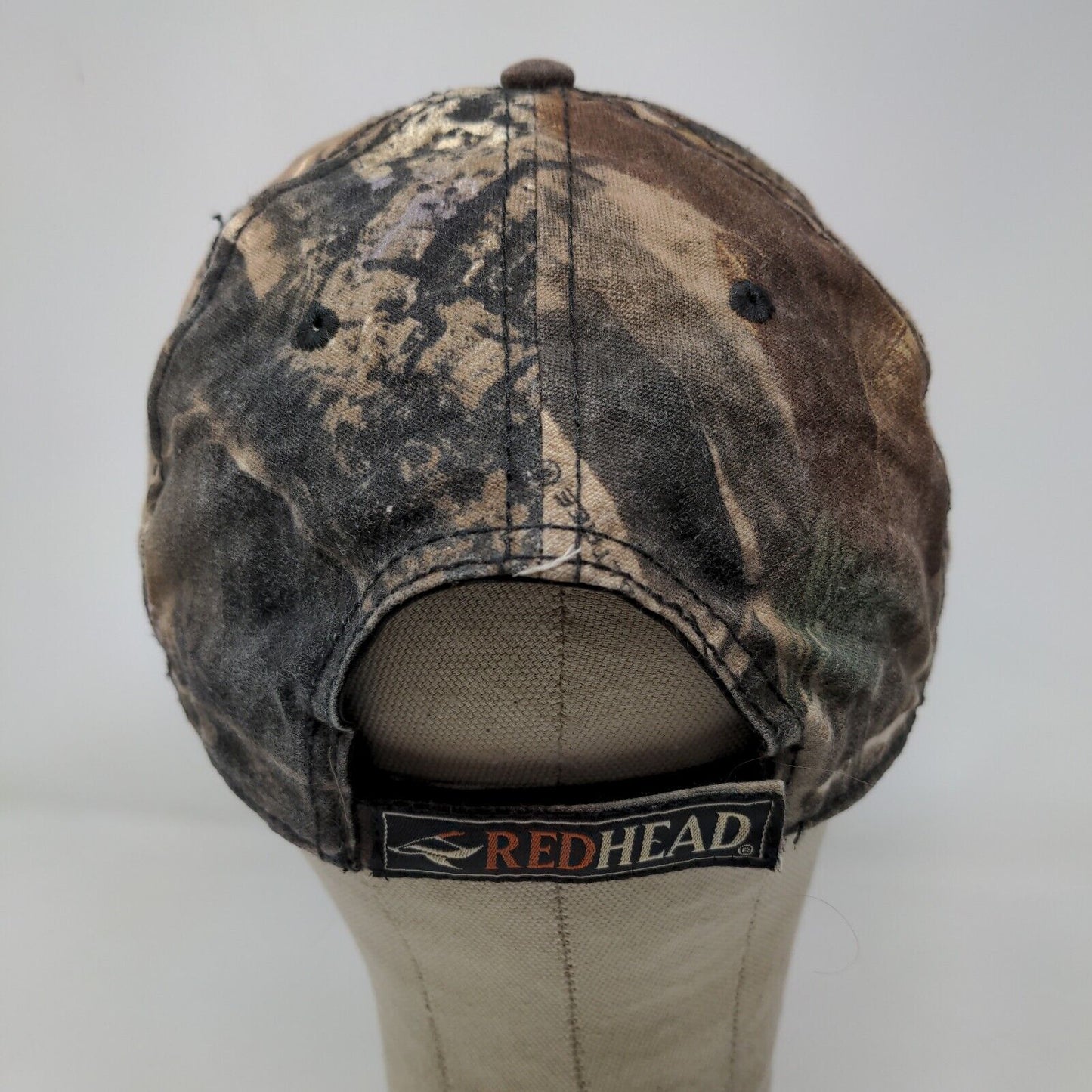 Redhead Men's Camo Strapback Hat Green Brown OSFM Embroidered Logo