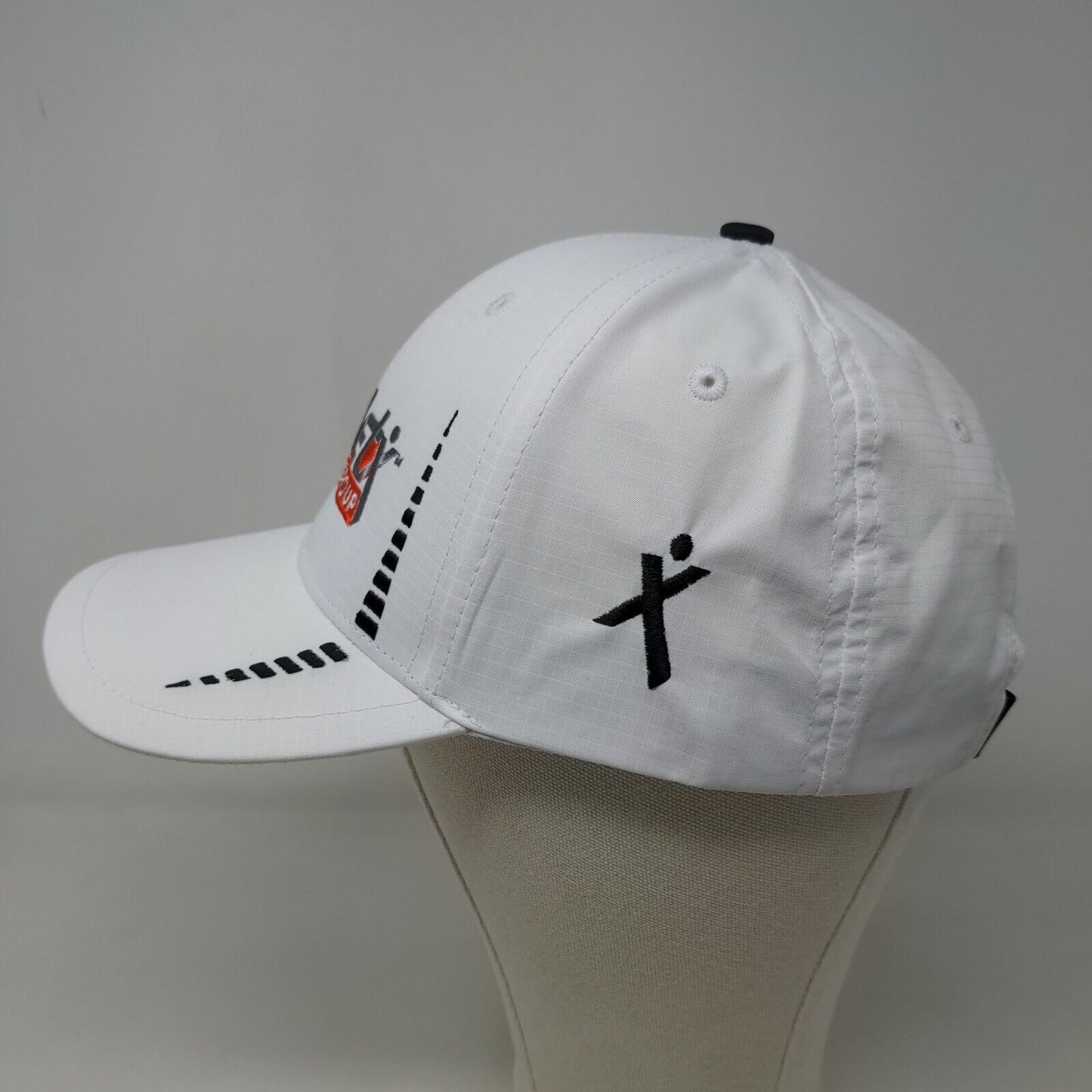 Cap America Men's Strapback Hat White Adjustable Athletics Sports Group Logo