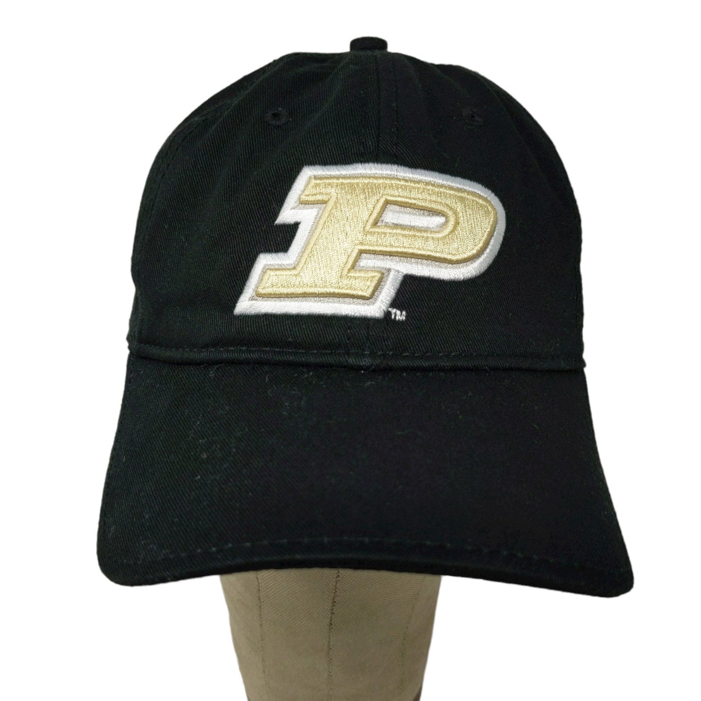 New Era Fits Slideback Hat Purdue University Embroidered Logo Black Gold OSFA