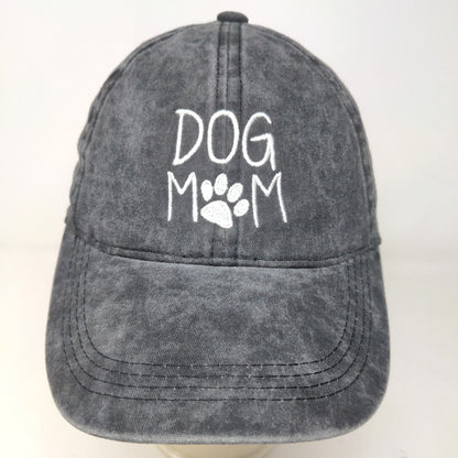 David & Young Women's Slideback Hat Gray OSFM Dog Mom Embroidered Logo