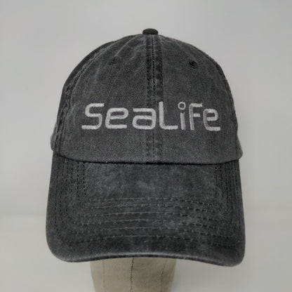 SeaLIfe Mens Strapback Hat Gray OSFM Underwater Camera Cap Embroidered Logo