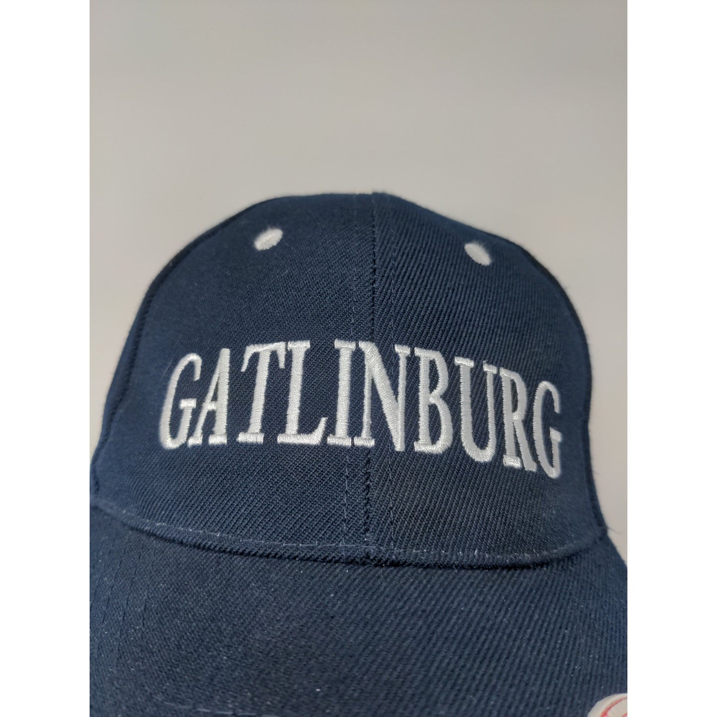 Great Smoky Mountains Gatlinburg Tennessee Strapback Hat Embroidered Blue