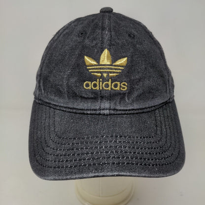 Adidas Men's Slideback Hat Gray OSFW Embroidered Gold Trefoil Logo