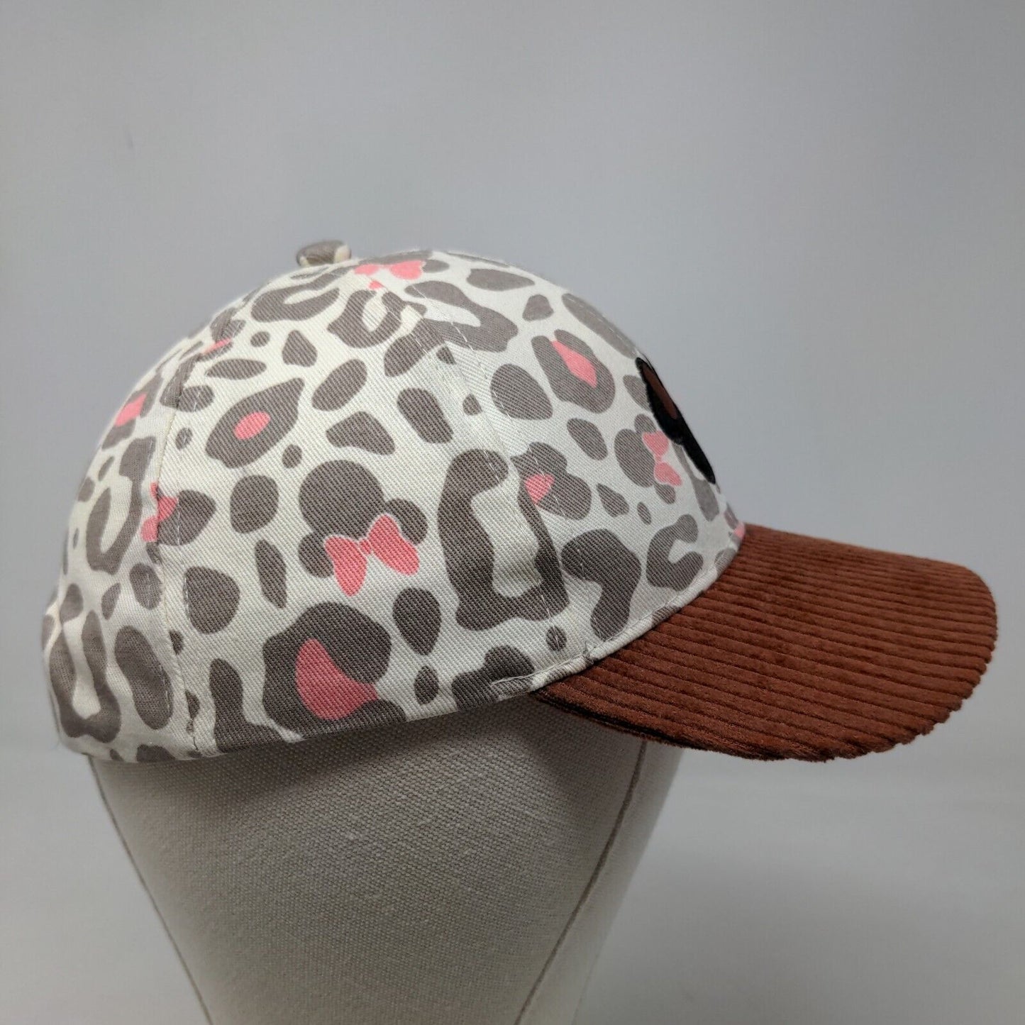 Disney Junior Girl's Minnie Mouse Strapback Hat Multicolor OS Leopard Print