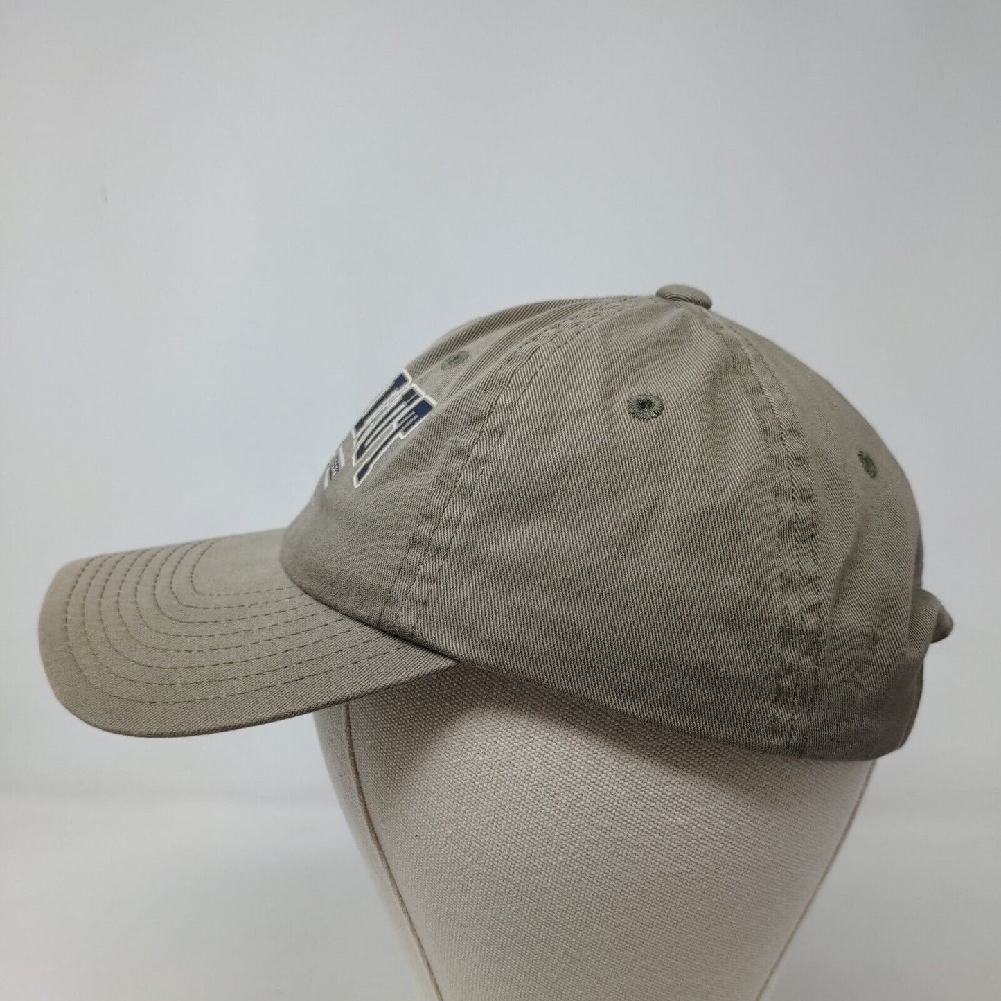 Infinity Men's Slideback Hat Green Brown OSFA Connecticut #72 Graphic Logo