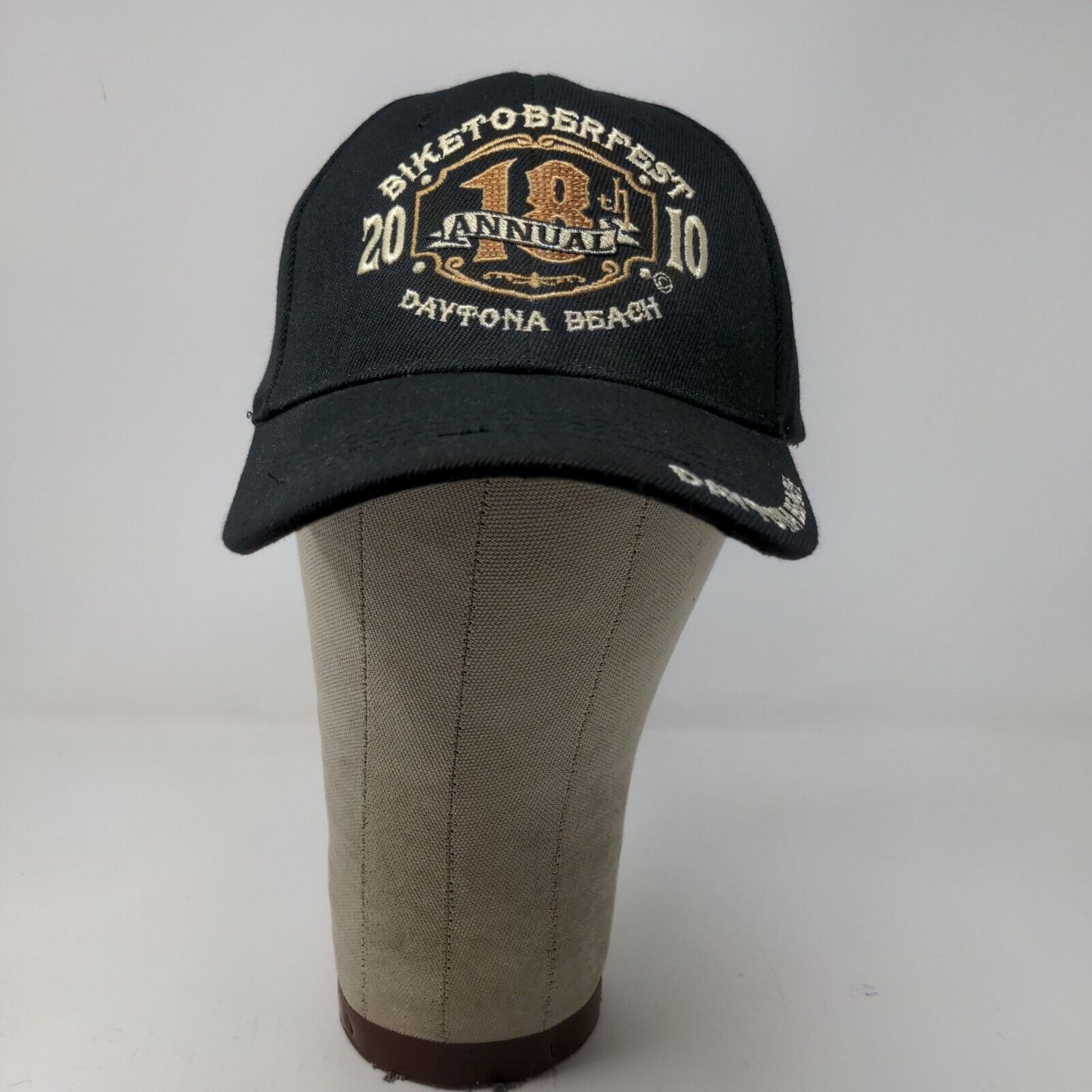 Capsmith Men's Biketoberfest 2010 Strapback Hat Black OSFA Embroidered Logo