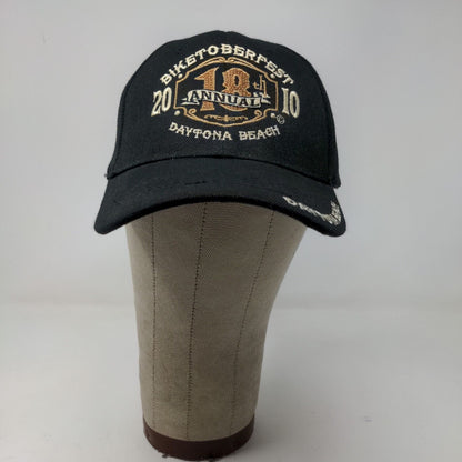 Capsmith Men's Biketoberfest 2010 Strapback Hat Black OSFA Embroidered Logo