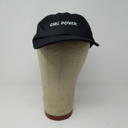 Girl Power Hat Cap Black Used Strapback Embroidered Wonder Nation