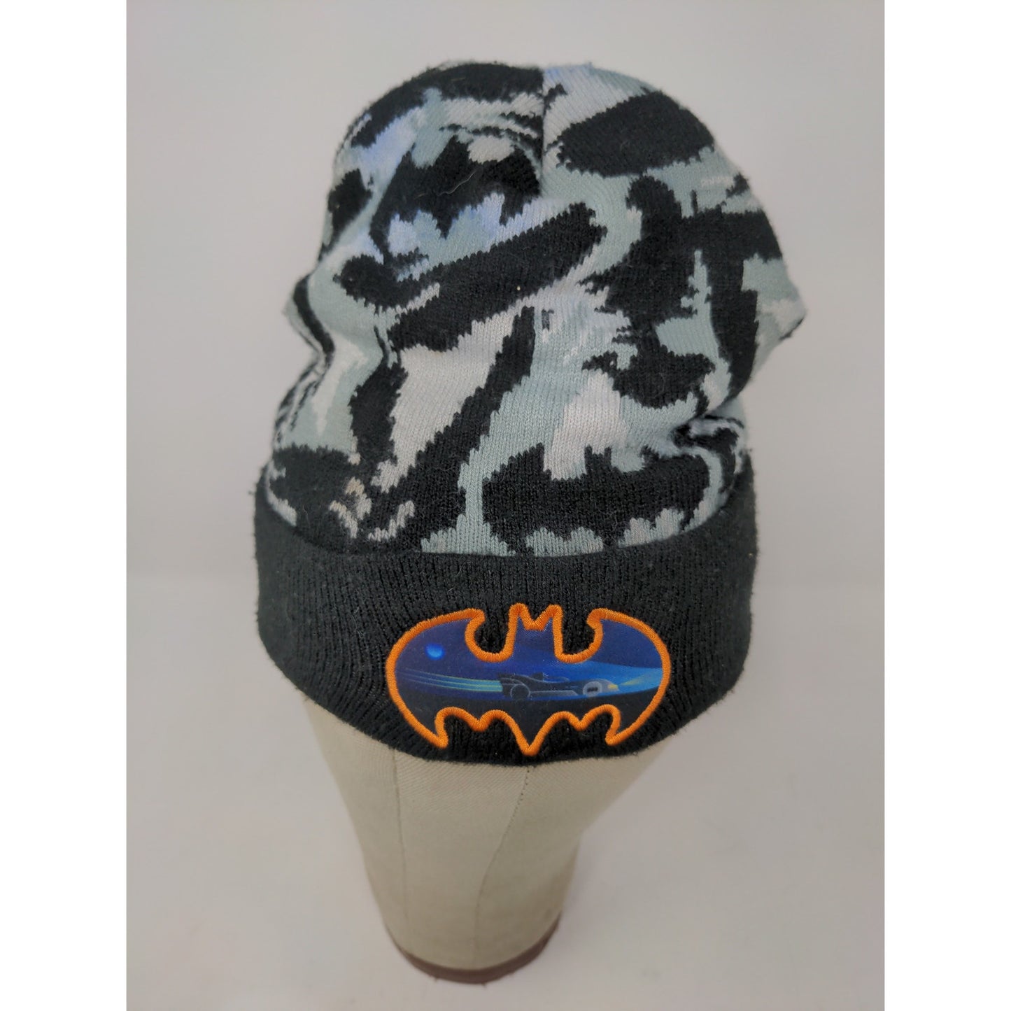 DC Comics Batman Beanie Hat Patch Batmobile Embroidered Logo Colorful