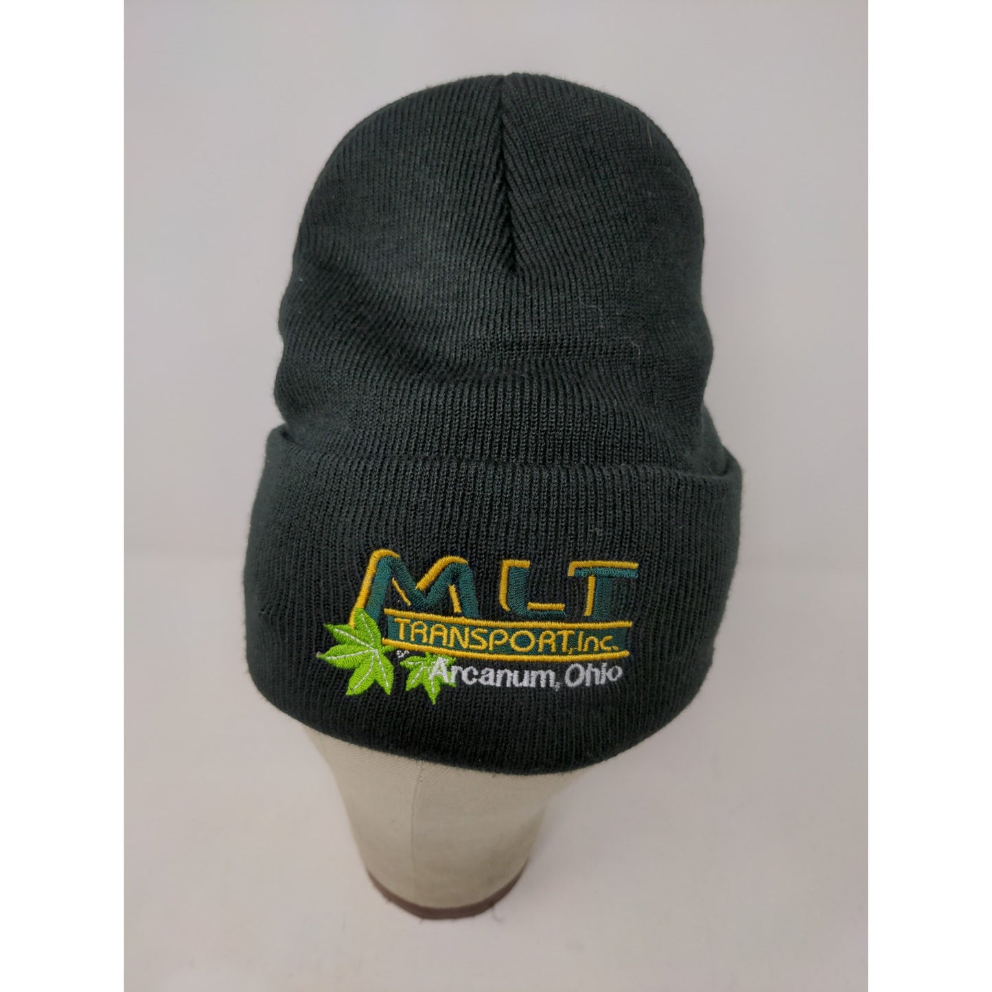 MLT Transport Ohio Beanie Trucking Hat Black Embroidered Spell Out Port & Co