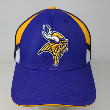 Reebok NFL OnField Men's Fitted Hat Purple Size L/XL Minnesota Vikings Mesh Back