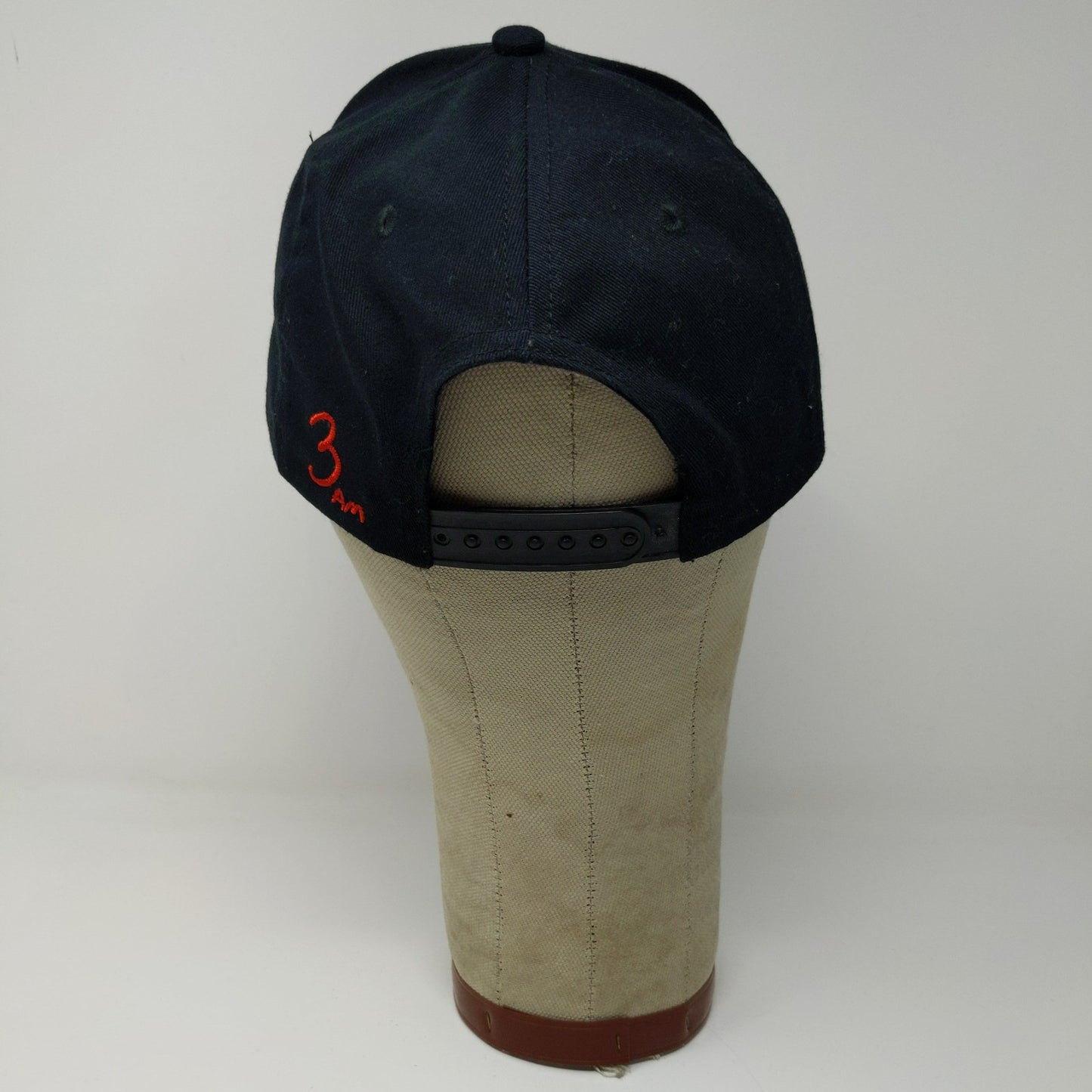 Sean John Cologne Fragrance Snapback Hat Embroidered Logo Spell Out Black
