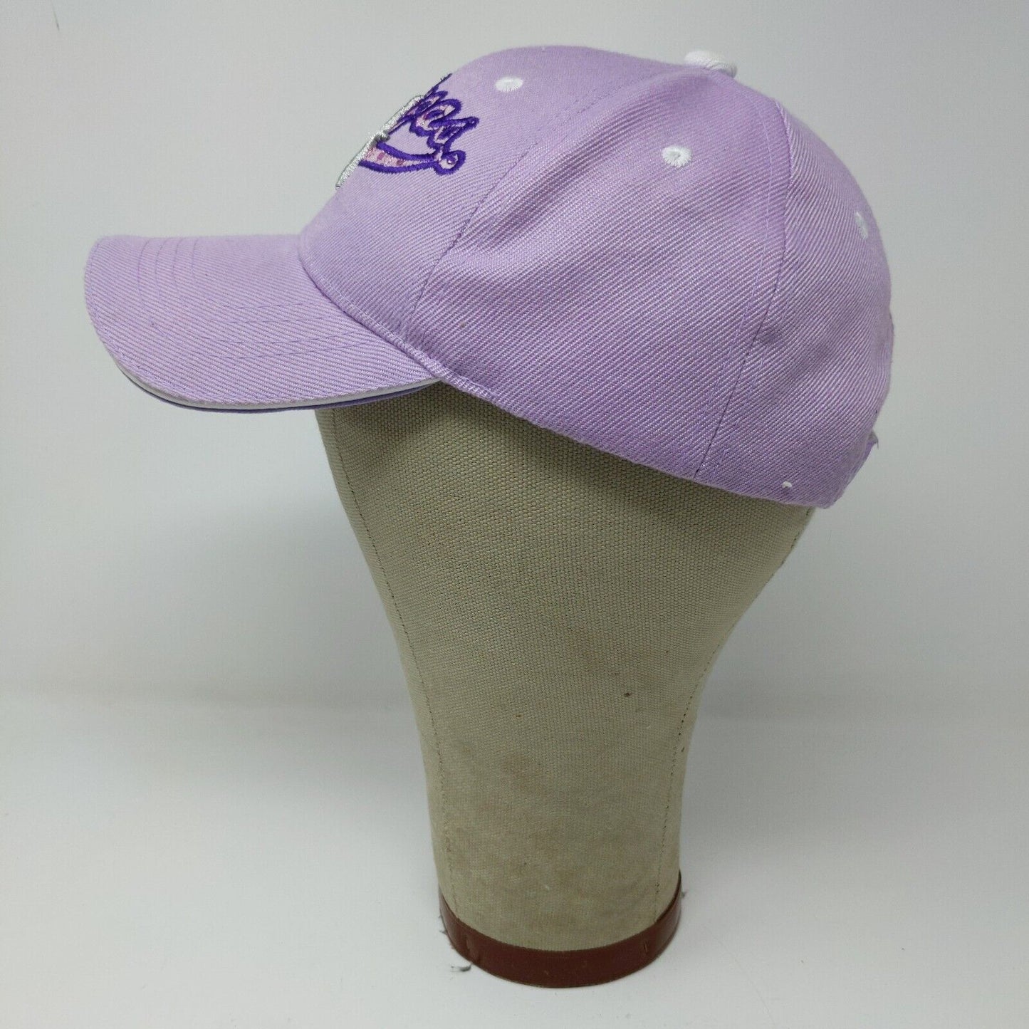 Purple LAS VEGAS baseball cap hat with Silver Star Embroidered Adjustable