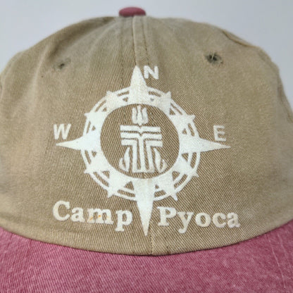 Sportsman Men's Camp Pyoca Slideback Hat Tan Red Graphic Compass Logo