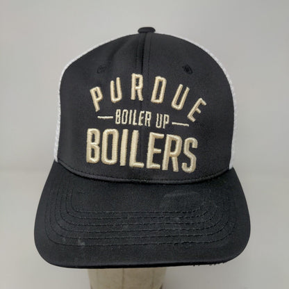 Top of the World Men's Snapback Mesh Back Purdue Boilermakers Hat Black White