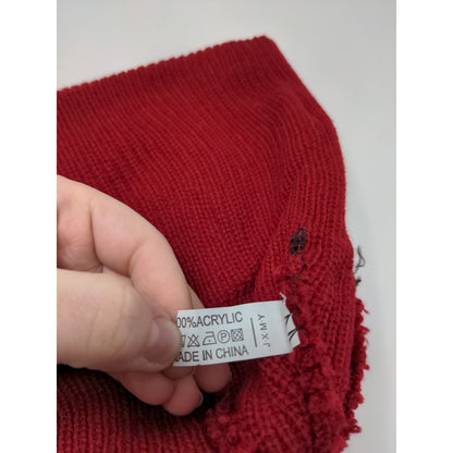 J.X.M.Y. Among Us Beanie Hat Embroidered Logo Rainbow Game Red SUS