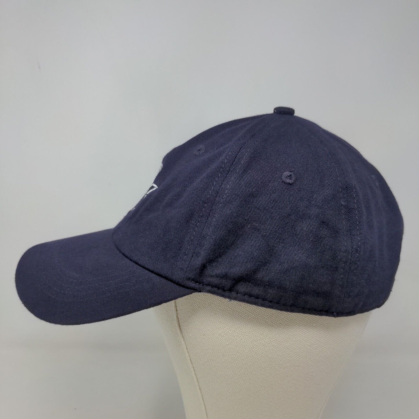 Unbranded Men's Slideback Hat Blue Embroidered Patriotic Winter Logo