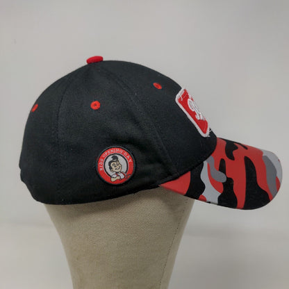Melonwear Men's Snapback Hat Black Red Camo Adjustable Cincinnati Reds Logo