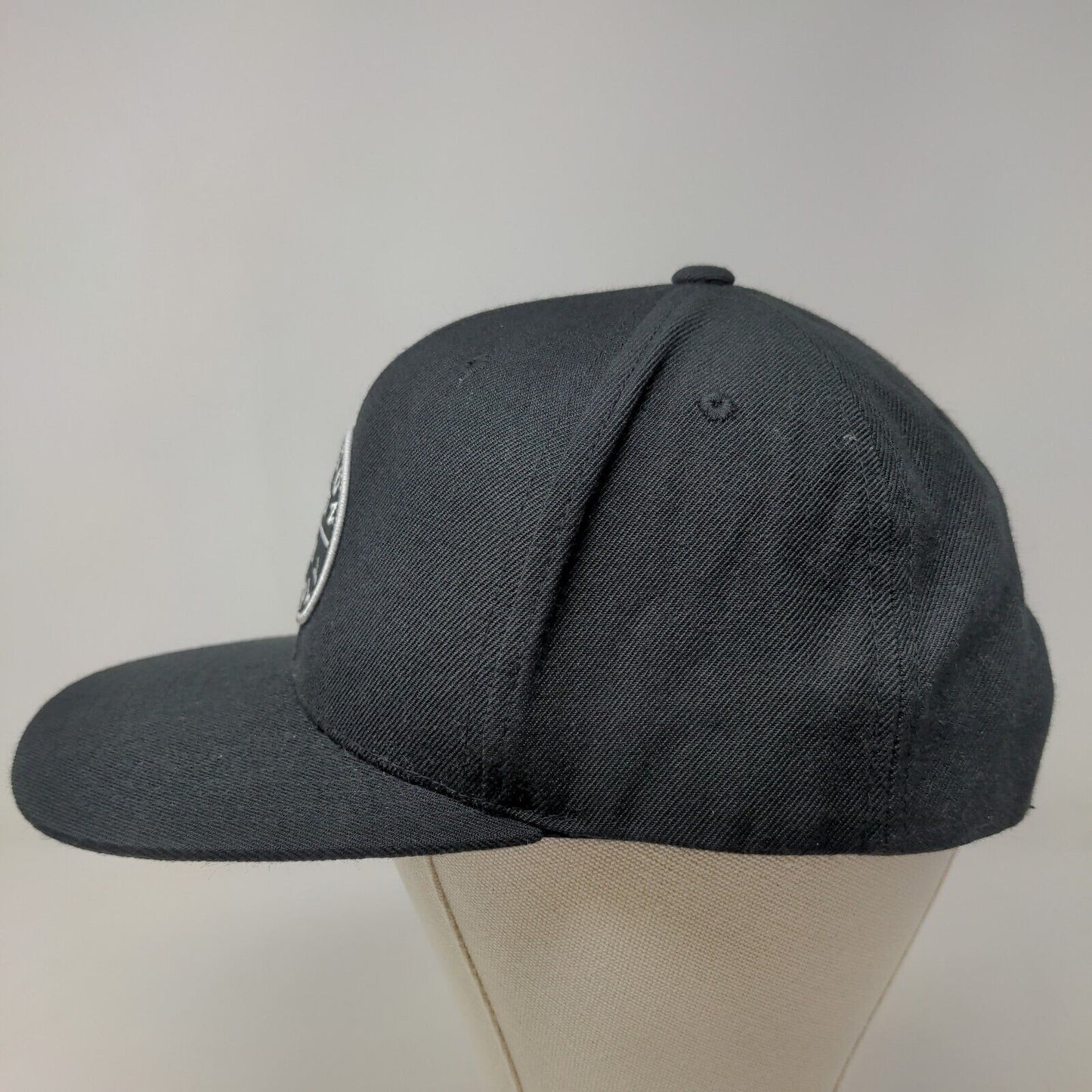Brixton Men's Snapback Hat Black Adjustable Embroidered Big Logo