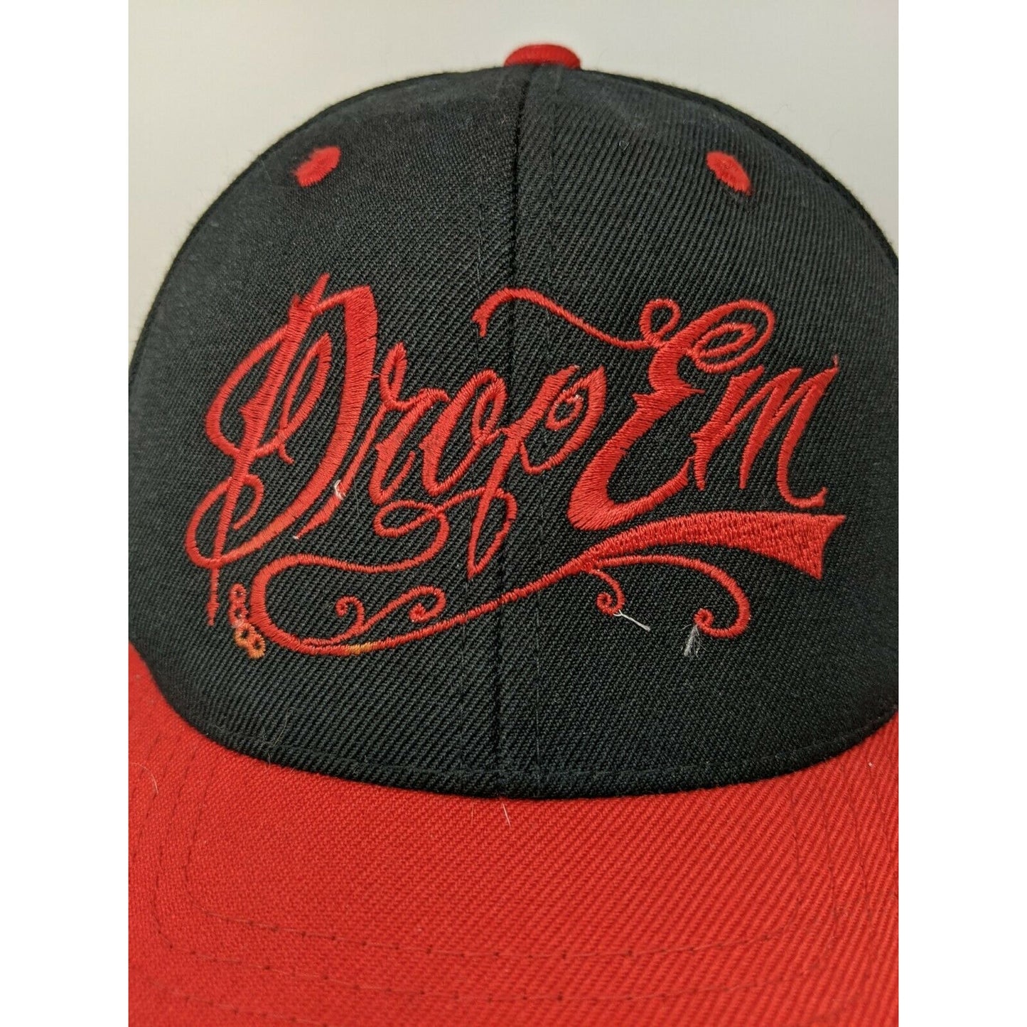 Dropem Gearhead The Classics Hat Cap Red Embroidered Snapback Adjustable