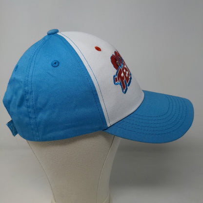 Melonwear Men's Strapback Hat Blue White Adjustable Embroidered Fester's Logo