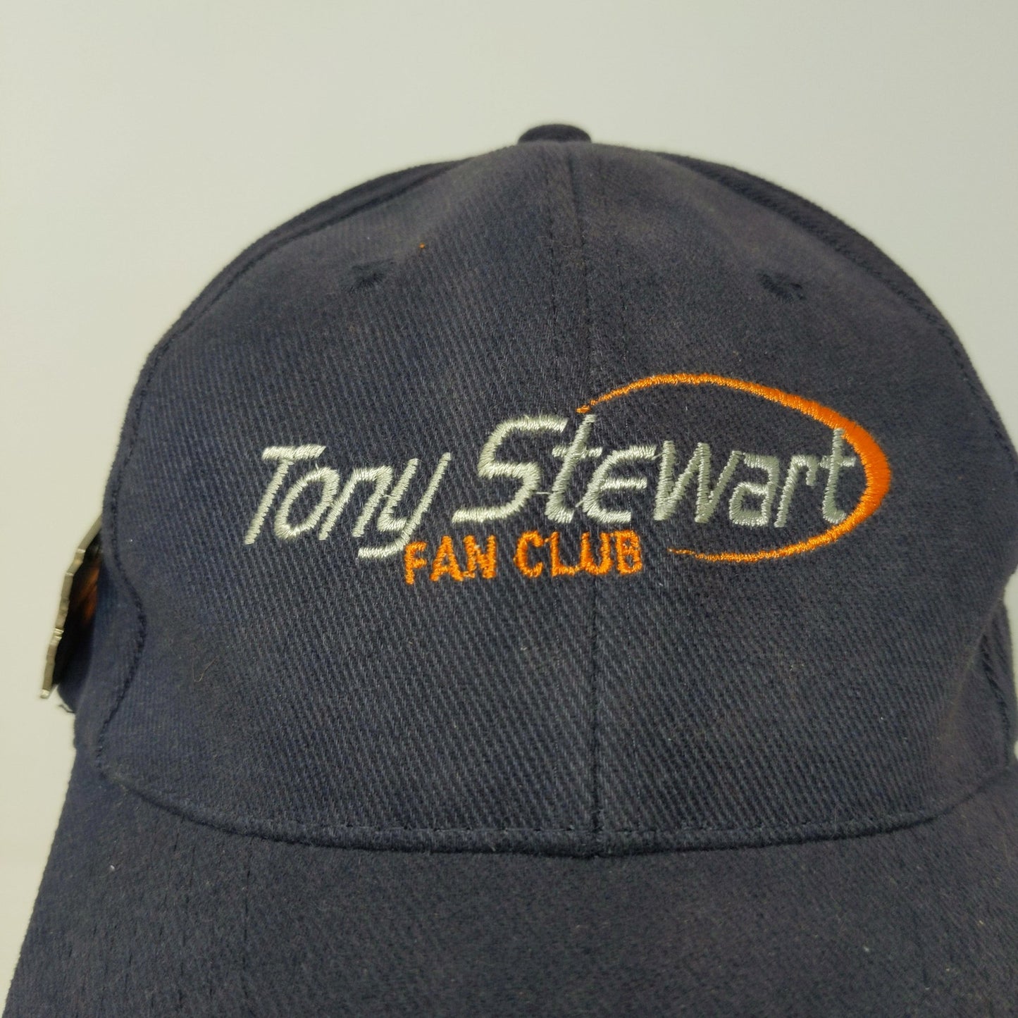Tony Stewart Fan Club Snapback Hat W/ Vintage 1st Win 1999 Pin Blue