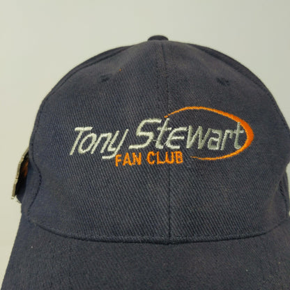 Tony Stewart Fan Club Snapback Hat W/ Vintage 1st Win 1999 Pin Blue