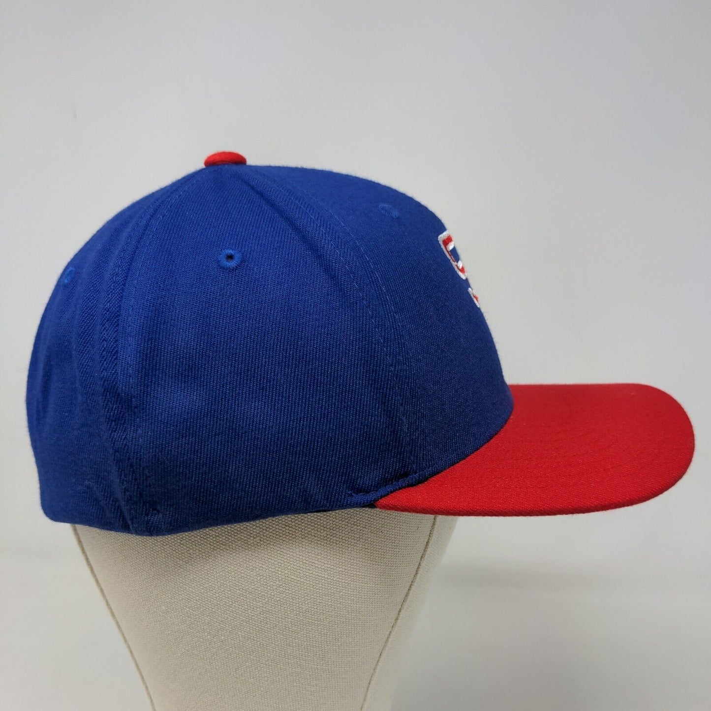 Pacific Headwear Men's Fitted Hat Blue Red Size S/M Embroidered SR Logo