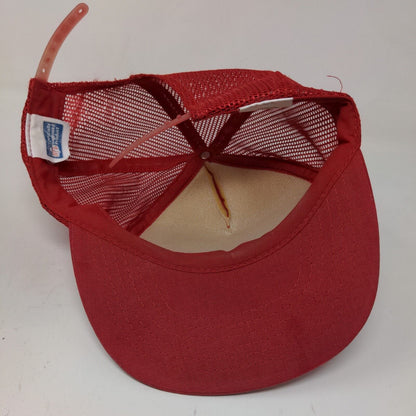 Drew Pearson Men's San Francisco 49'ers Snapback Mesh Back Hat Red OSFA Vintage