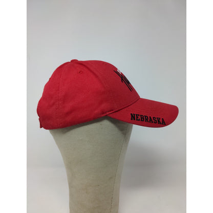 Russell Nebraska Huskers Strapback Hat Adjustable Red Embroidered