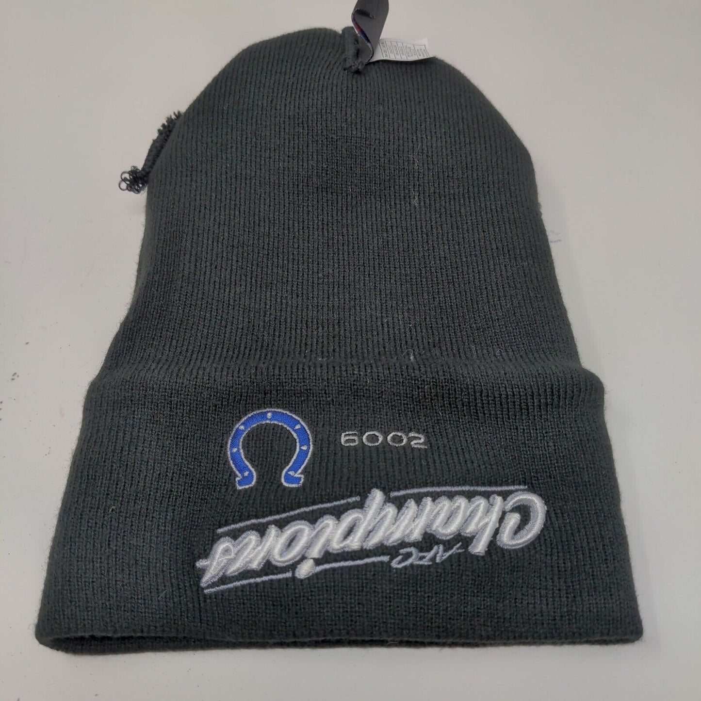 Reebok NFL Men's Colts AFC Champions 2009 Knit Beanie Hat Black OSFA W/Tags