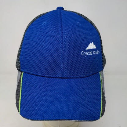 Cintas Crystal Rock Primo Water Men's Strapback Mesh Back Hat Blue Gray Logo