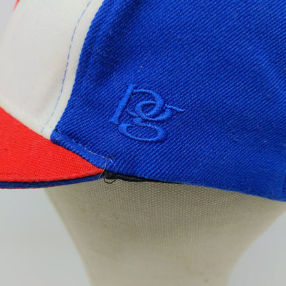 Prep Gear Fitted Hat Red White Blue Size S/M Embroidered P Logo