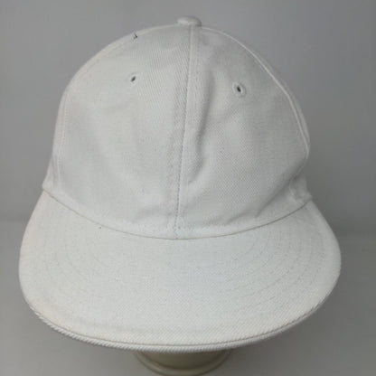 KB Ethos Men's Fitted Hat White Size L 7 3/8 Blank W/Sticker