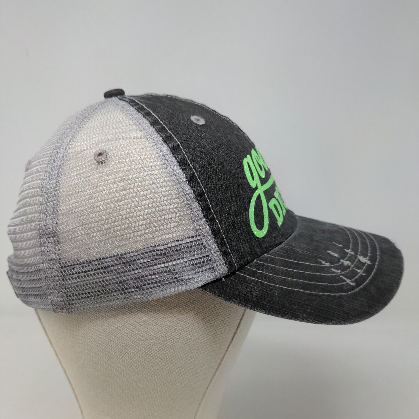 Unbranded Men's Strapback Mesh Back Hat Gray OSFA Graphic Goal Digger Logo