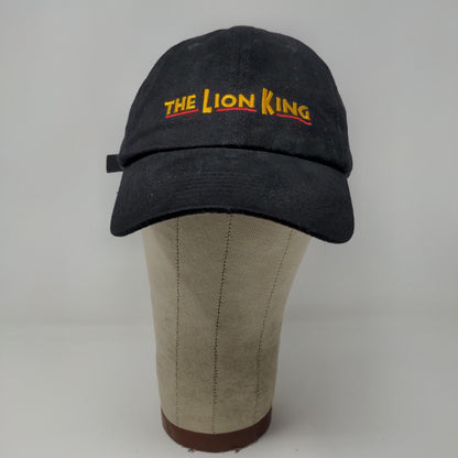 Disney The Lion King Slideback Hat Cap Embroidered Black Adjustable Broadway