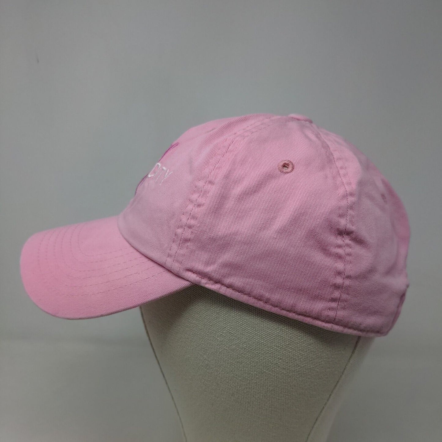 Danelley Women's Slideback Hat Pink Adjustable Embroidered New York City Logo