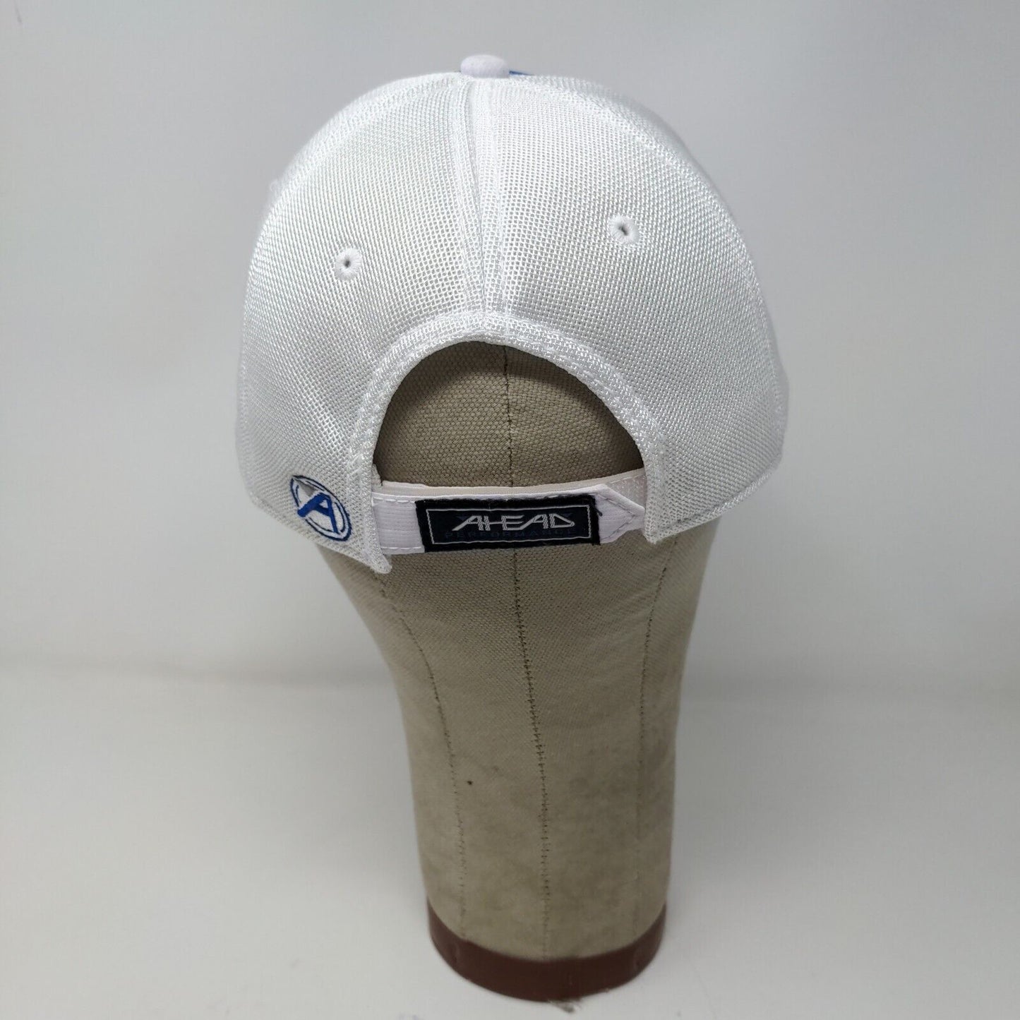 Ahead Mens Cedarbrook Golf Course Strapback Hat Blue White Adjustable