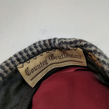 Country Gentleman Cabbie Driver Cap Hat Gray Newsboy Pressboy