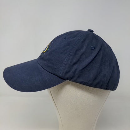 Anvil Men's Slideback Hat Blue Adjustable Embroidered SN Logo Cotton