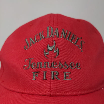 Jack Daniels Men's Slideback Hat Red OSFM Embroidered Logo Tennessee Fire